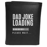 Dad Joke Loading Tri-fold Wallet Large Logo - Flyclothing LLC - Flyclothing LLC