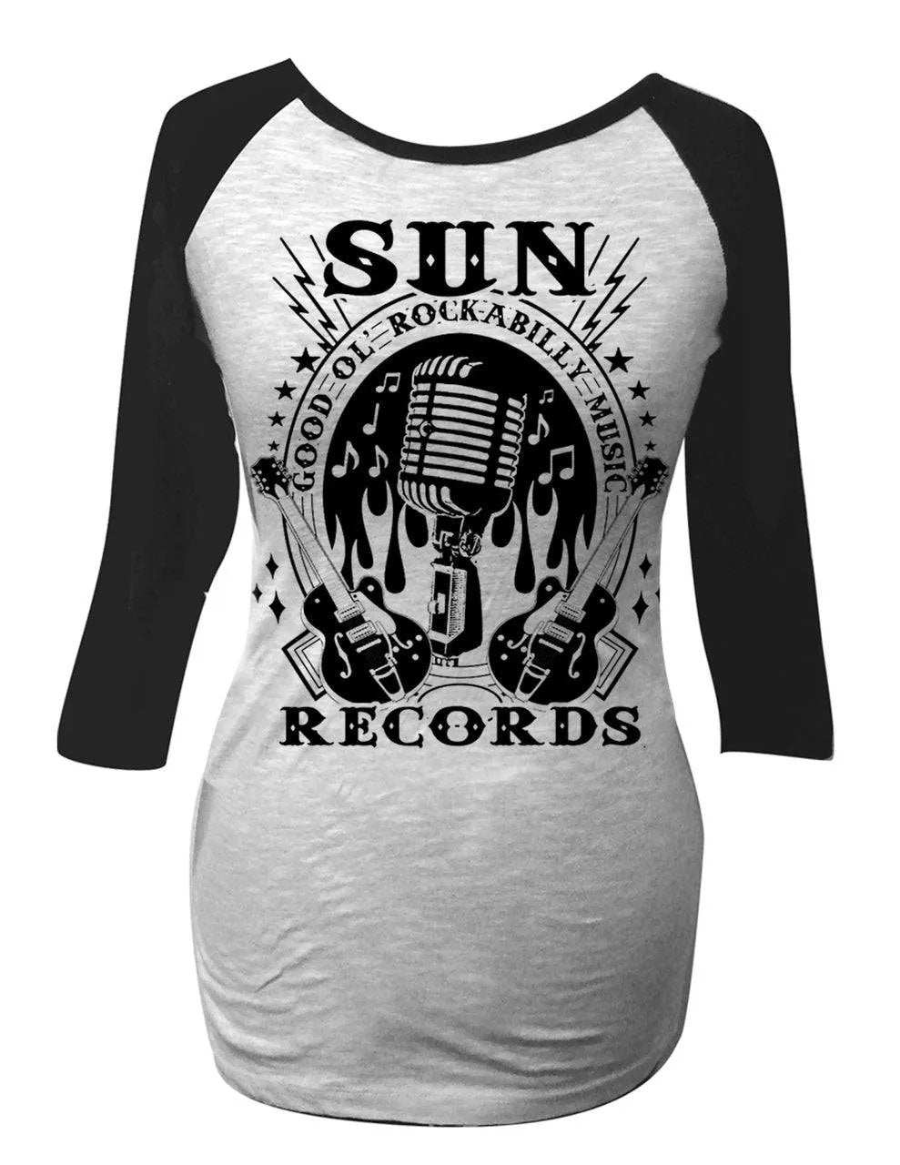 Steady Clothing Sun Records Rockabilly Raglan - Steady Clothing - Flyclothing LLC