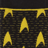 Star Trek Yellow Delta Shield Black Men's Socks - Cufflinks.com - Flyclothing LLC