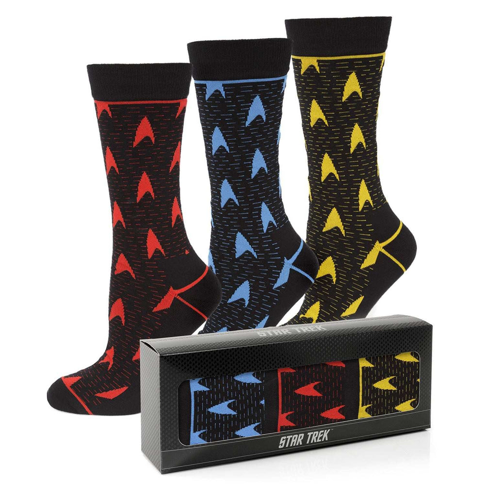 Star Trek 3 Pair Sock Gift Set - Cufflinks.com - Flyclothing LLC
