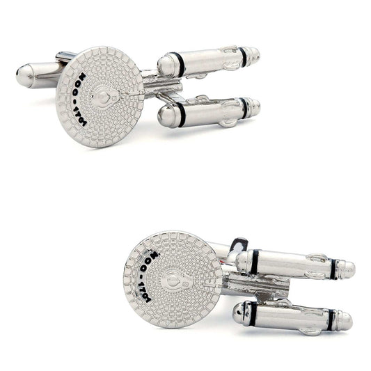 Star Trek Starship Enterprise Cufflinks - Cufflinks.com - Flyclothing LLC