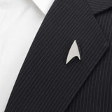 Star Trek Silver Delta Shield Lapel Pin - Cufflinks.com - Flyclothing LLC