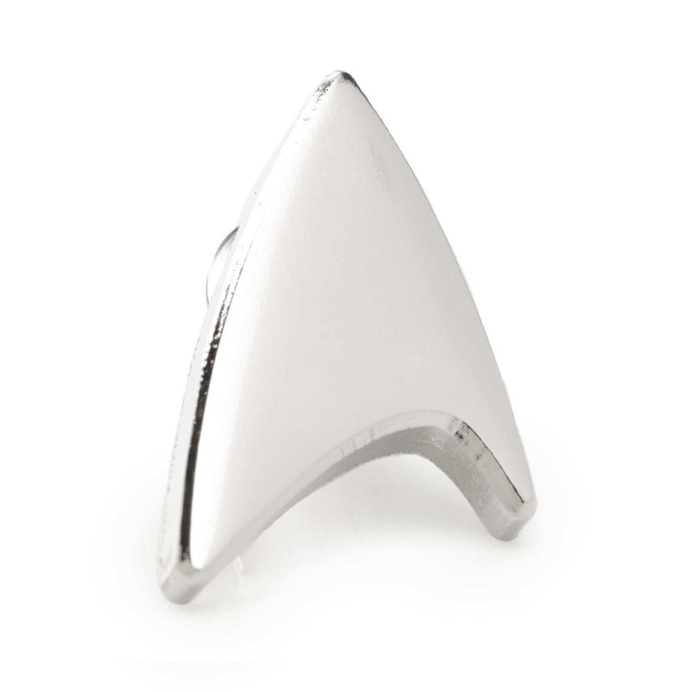 Star Trek Silver Delta Shield Lapel Pin - Cufflinks.com - Flyclothing LLC