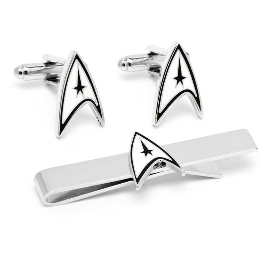 Star Trek Cufflinks Tie Bar Gift Set - Cufflinks.com - Flyclothing LLC