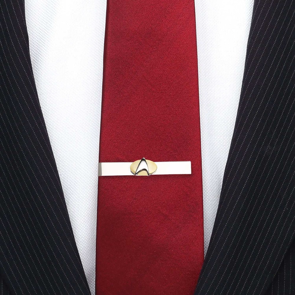Star Trek Two Tone Delta Shield Tie Bar - Cufflinks.com - Flyclothing LLC