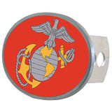Marines Oval Metal Hitch Cover Class II and III - Marines - Flyclothing LLC