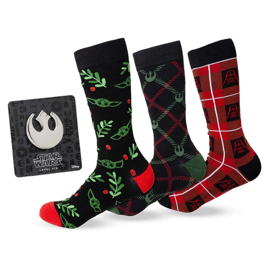 Star Wars Rebel Alliance Holiday Dress Socks and Lapel Pin Gift Set - Cufflinks.com - Flyclothing LLC