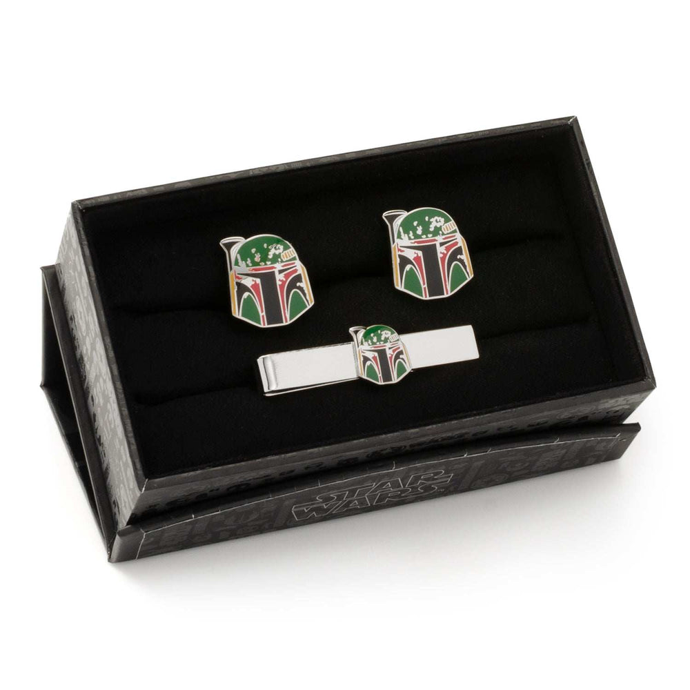 Star Wars Boba Fett Cufflinks and Tie Bar Gift Set - Cufflinks.com - Flyclothing LLC