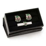 Star Wars Boba Fett Cufflinks and Tie Bar Gift Set - Cufflinks.com - Flyclothing LLC
