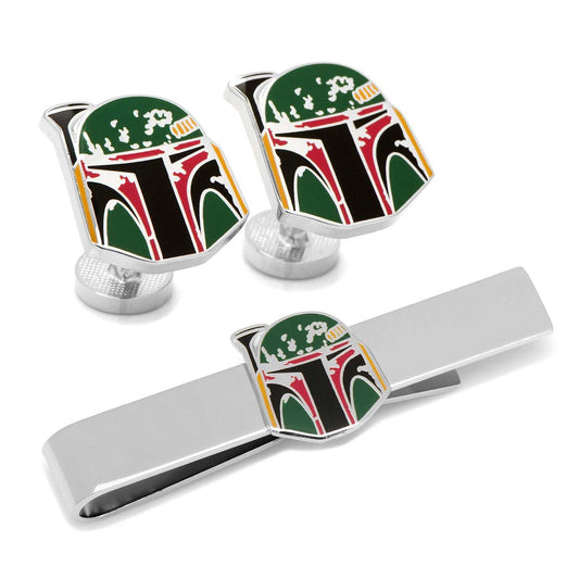Star Wars Boba Fett Cufflinks and Tie Bar Gift Set - Cufflinks.com - Flyclothing LLC