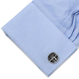 Star Wars Death Star Recessed Matte Cufflinks - Cufflinks.com - Flyclothing LLC