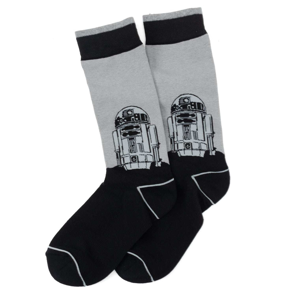 Star Wars Yoda, R2-D2, and C-3PO Dress Socks 3-Pack with Rebel Crest Lapel Pin Gift Set - Cufflinks.com - Flyclothing LLC