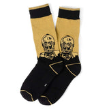 Star Wars Yoda, R2-D2, and C-3PO Dress Socks 3-Pack with Rebel Crest Lapel Pin Gift Set - Cufflinks.com - Flyclothing LLC