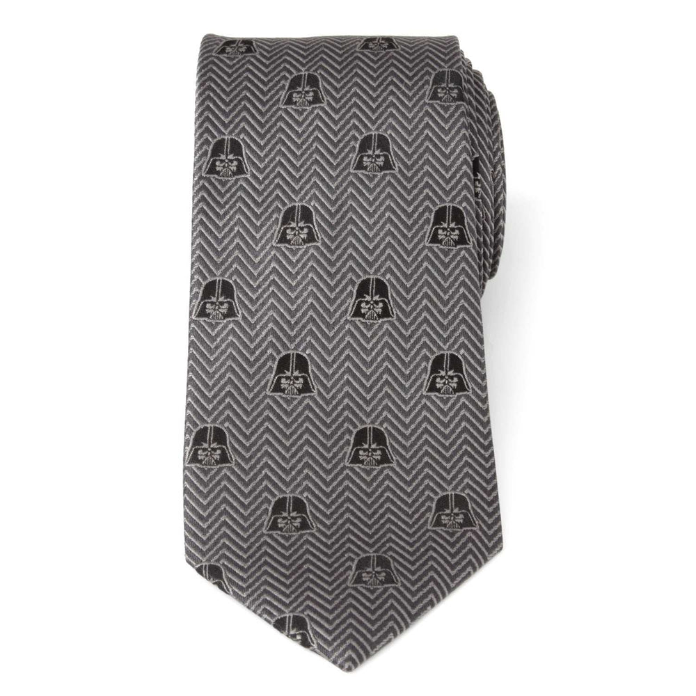 Star Wars Darth Vader Black and Gray Herringbone Tie - Cufflinks.com - Flyclothing LLC