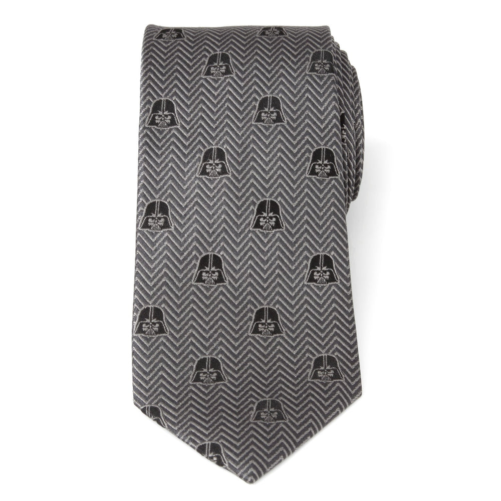 Star Wars Darth Vader Black and Gray Herringbone Tie - Cufflinks.com - Flyclothing LLC