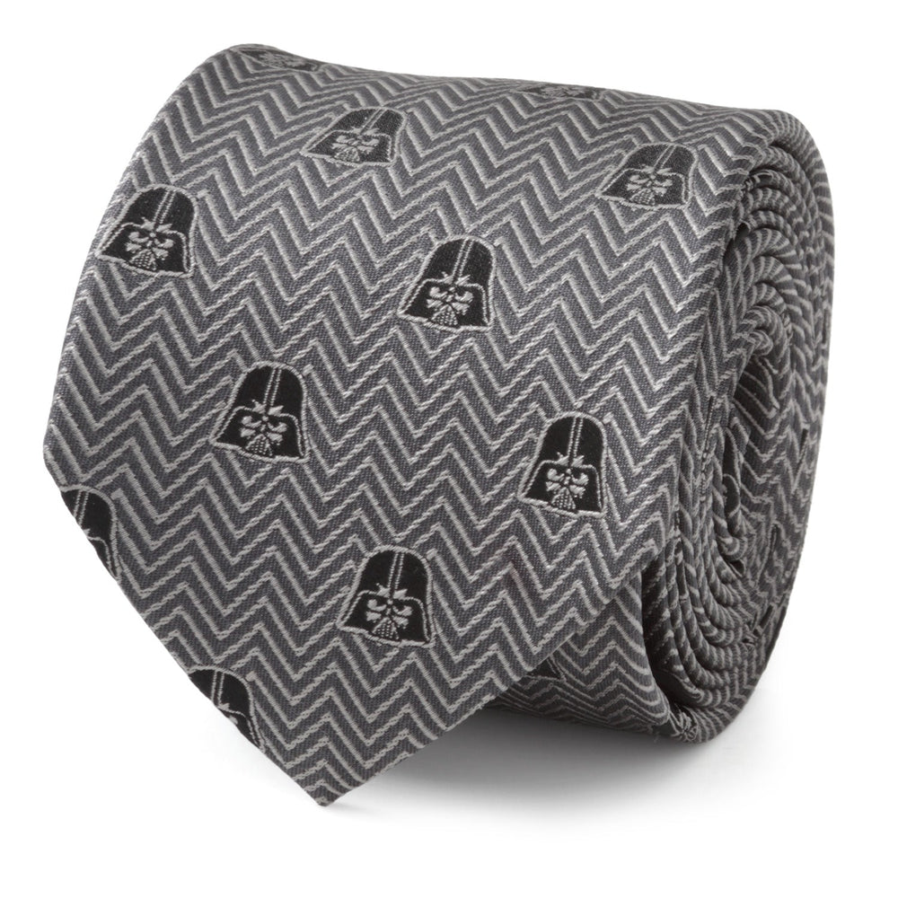 Star Wars Darth Vader Black and Gray Herringbone Tie - Cufflinks.com - Flyclothing LLC