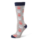Star Wars Darth Vader Gray and Red Dress Socks and Lapel Pin Gift Set - Cufflinks.com - Flyclothing LLC