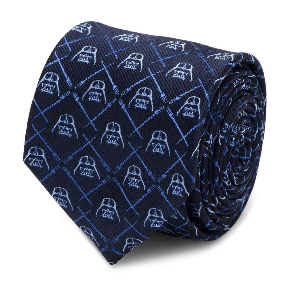 Star Wars Darth Vader and LIGHTSABER Blue Checkered Tie - Cufflinks.com - Flyclothing LLC