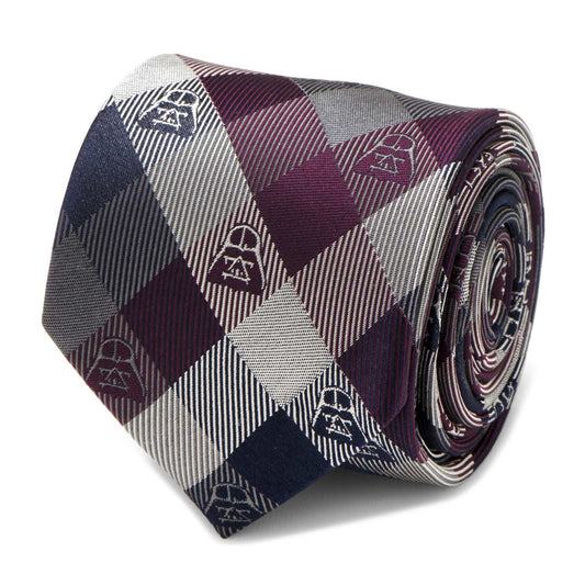 Star Wars Darth Vader Plum Plaid Tie - Cufflinks.com - Flyclothing LLC
