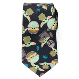 Mando Grogu Navy Men's Tie - Cufflinks.com - Flyclothing LLC