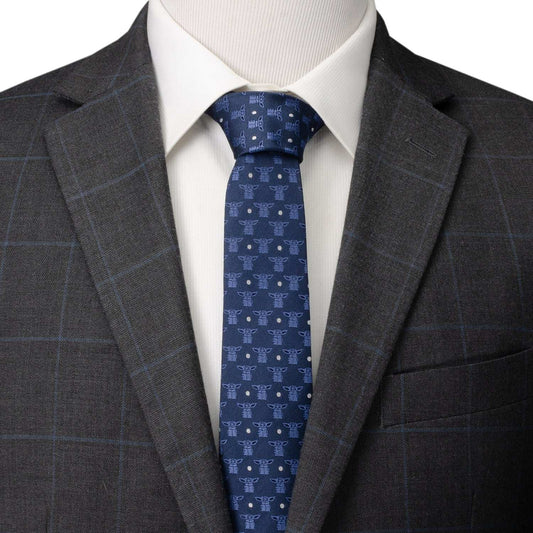 Star Wars Grogu Navy Blue Tie - Cufflinks.com - Flyclothing LLC