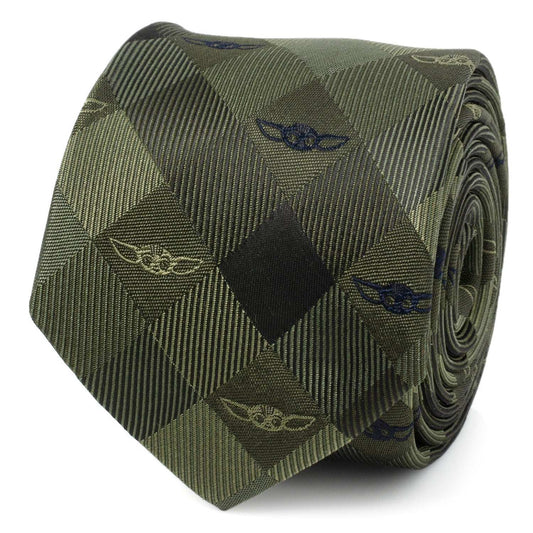 Star Wars Grogu Green Plaid Tie - Cufflinks.com - Flyclothing LLC