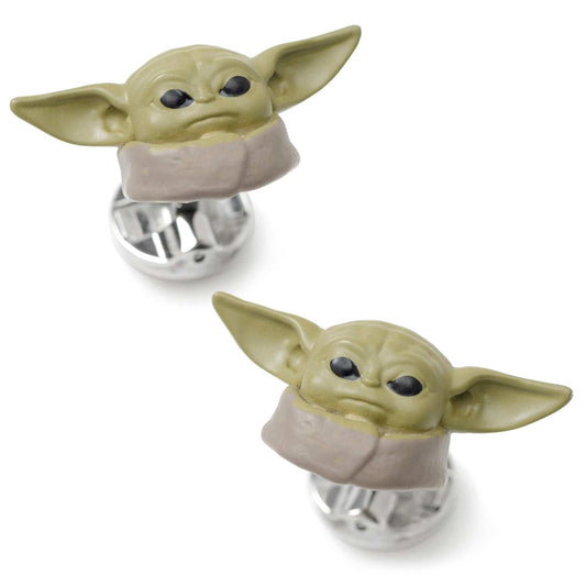 Star Wars Grogu 3D Cufflinks - Cufflinks.com - Flyclothing LLC