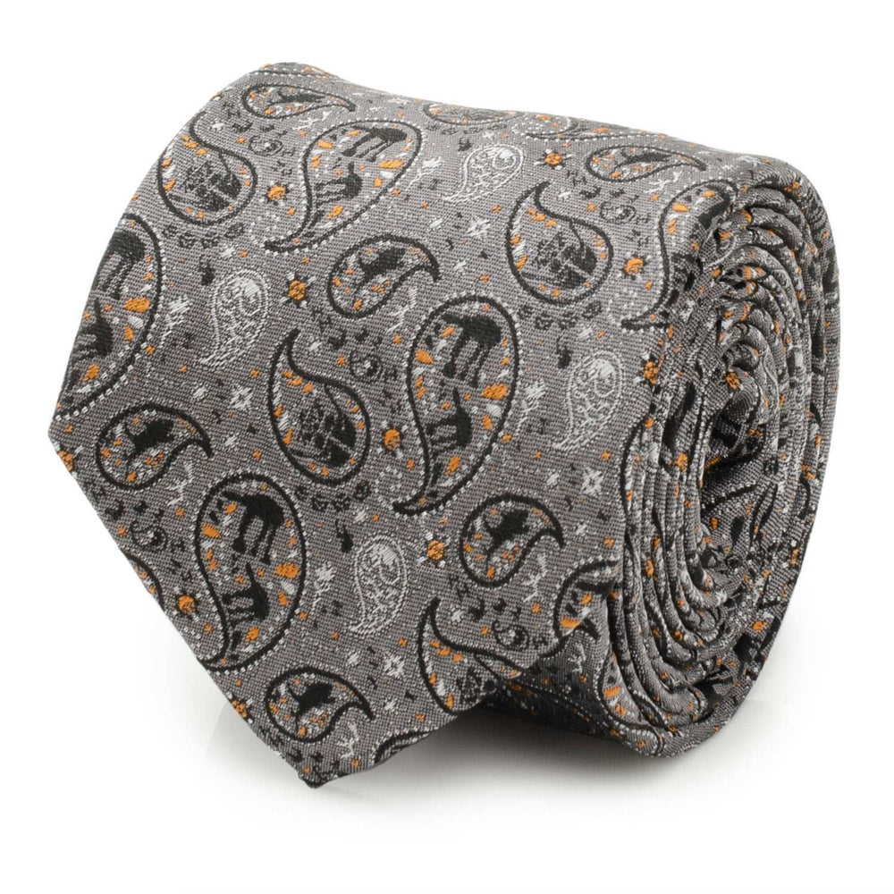 Star Wars Battle of Hoth Paisley Gray Tie - Cufflinks.com - Flyclothing LLC