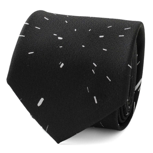 Star Wars Hyperspace Black Tie with Hidden Message - Cufflinks.com - Flyclothing LLC