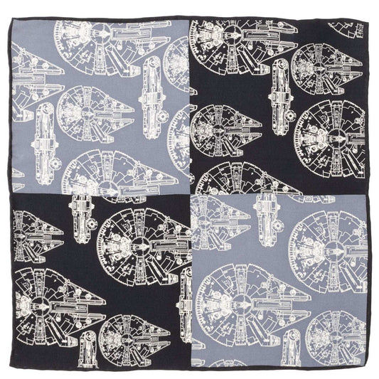 Star Wars Millennium Falcon Blue Pocket Square - Cufflinks.com - Flyclothing LLC