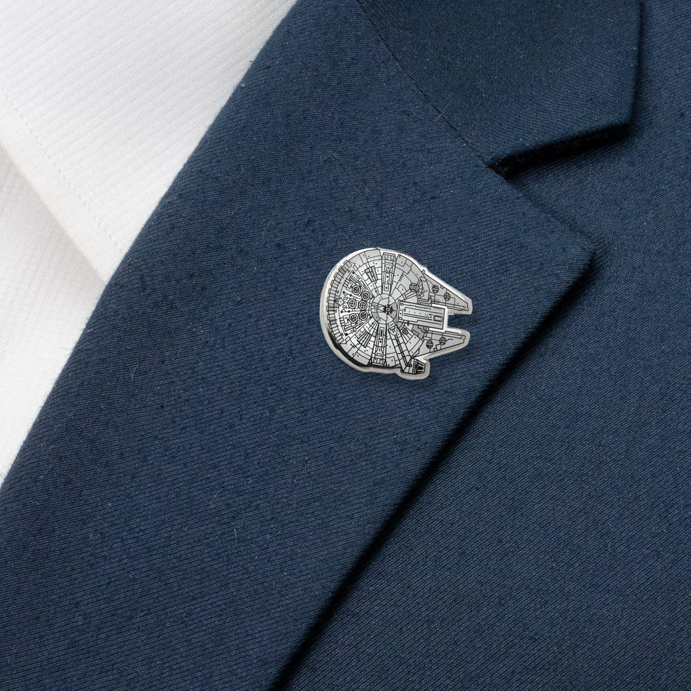 Star Wars Millennium Falcon Lapel Pin - Cufflinks.com - Flyclothing LLC