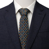 Star Wars Millennium Falcon Motif Navy Blue Tie