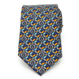 Star Wars Millennium Falcon Motif Navy Blue Tie