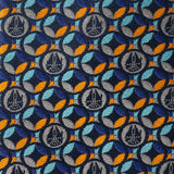 Star Wars Millennium Falcon Motif Navy Blue Tie