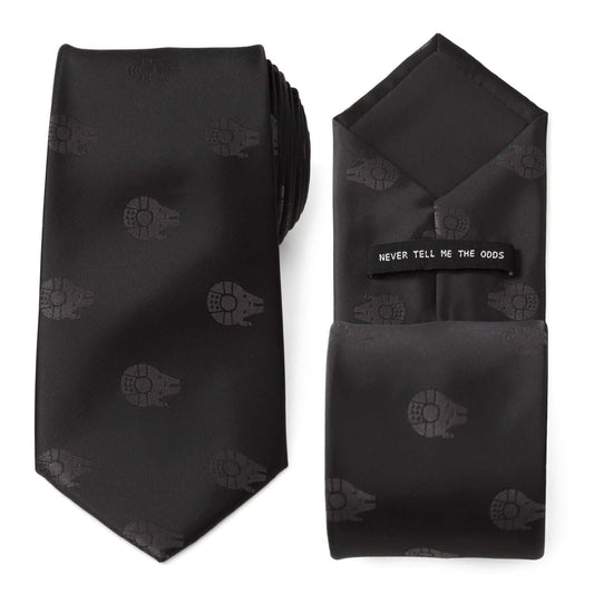 Star Wars Millennium Falcon Black Tonal Tie - Cufflinks.com - Flyclothing LLC