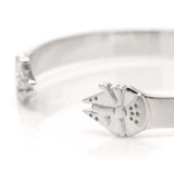 Star Wars Millennium Falcon Stainless Steel Cuff Bracelet - Cufflinks.com - Flyclothing LLC