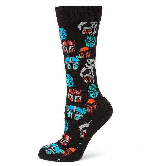 Star Wars Mandalorian and Mythosaur Multicolored Navy Dress Socks and Lapel Pin Gift Set - Cufflinks.com - Flyclothing LLC