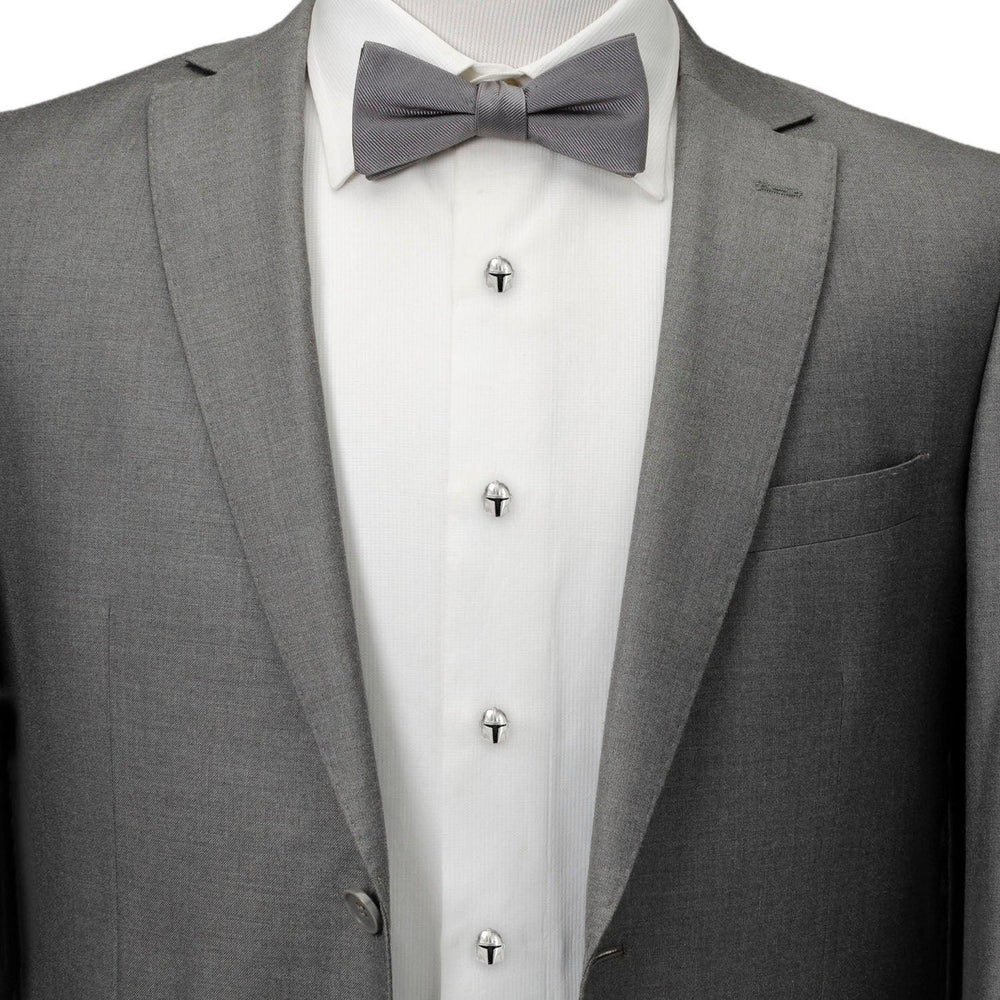 3D Mandalorian Helmet Studs - Cufflinks.com - Flyclothing LLC