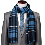 Star Wars Mandalorian Blue Tartan Scarf
