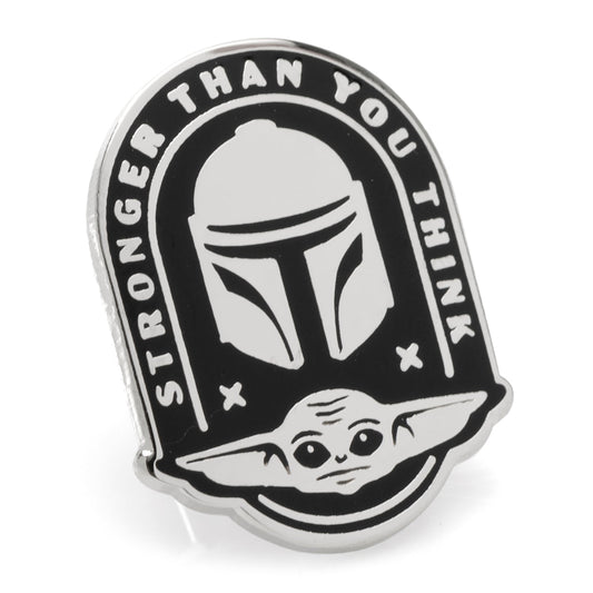 Star Wars Mandalorian and Grogu Stronger Than You Think Lapel Pin