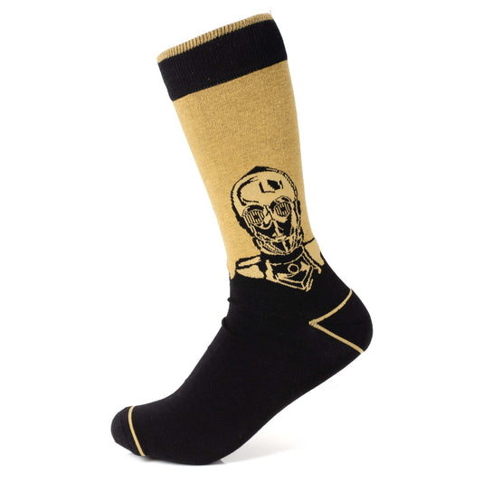 Star Wars C-3PO Dress Socks and R2-D2 Lapel Pin Gift Set - Cufflinks.com - Flyclothing LLC