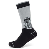 Star Wars R2-D2 Men's Gray and Black Mod Dress Socks and Lapel Pin Gift Set - Cufflinks.com - Flyclothing LLC