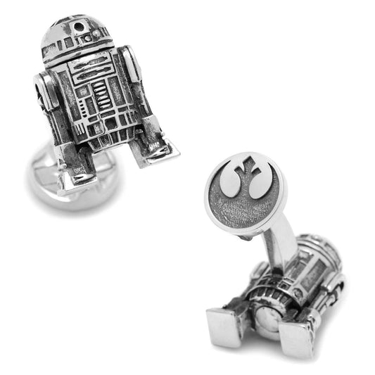 Star Wars R2-D2 3D Cufflinks - Cufflinks.com - Flyclothing LLC