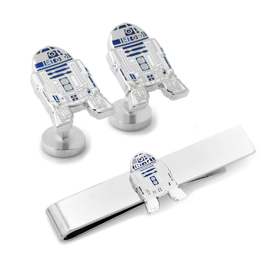 Star Wars R2-D2 Cufflinks and Tie Bar Gift Set - Cufflinks.com - Flyclothing LLC