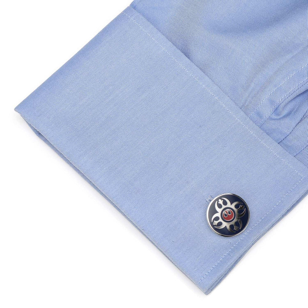 Star Wars Rebel Alliance Starbird Crest Blue and Red Cufflinks - Cufflinks.com - Flyclothing LLC