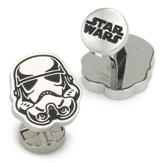 Star Wars Stormtrooper Stainless Steel Cufflinks - Cufflinks.com - Flyclothing LLC