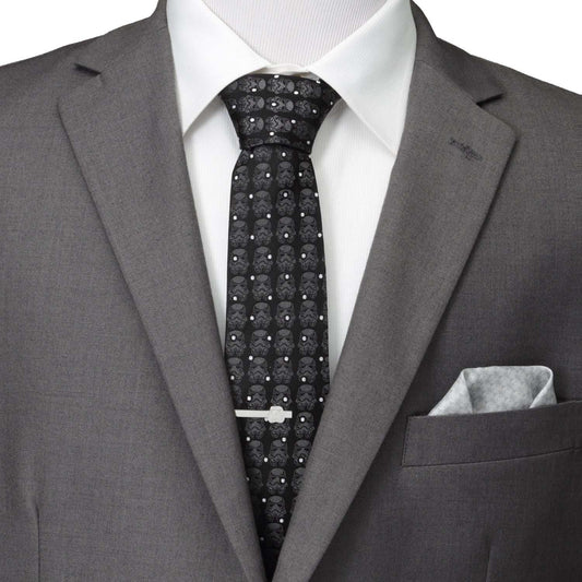Star Wars Stormtrooper Dotted Black Tie - Cufflinks.com - Flyclothing LLC