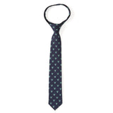 Star Wars Grogu Boy's Navy Dotted Zipper Tie