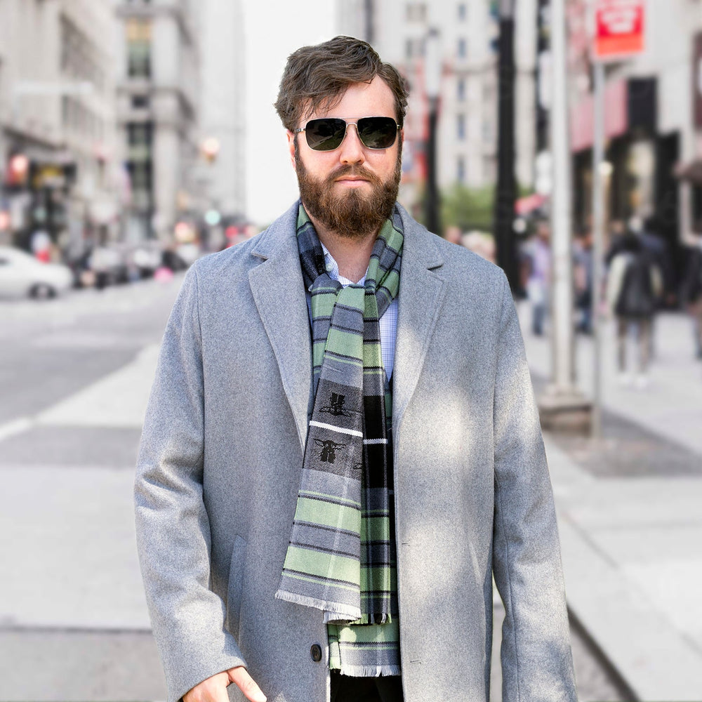 Star Wars Grogu Green and Black Scarf - Cufflinks.com - Flyclothing LLC