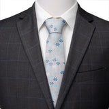 Star Wars Darth Vader Gray Floral Tie